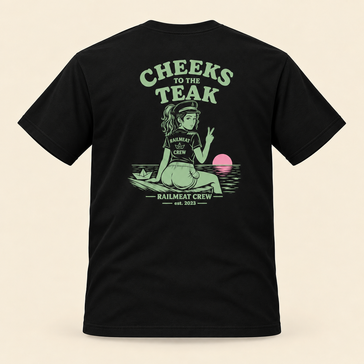 Cheeks to the Teak Tee
