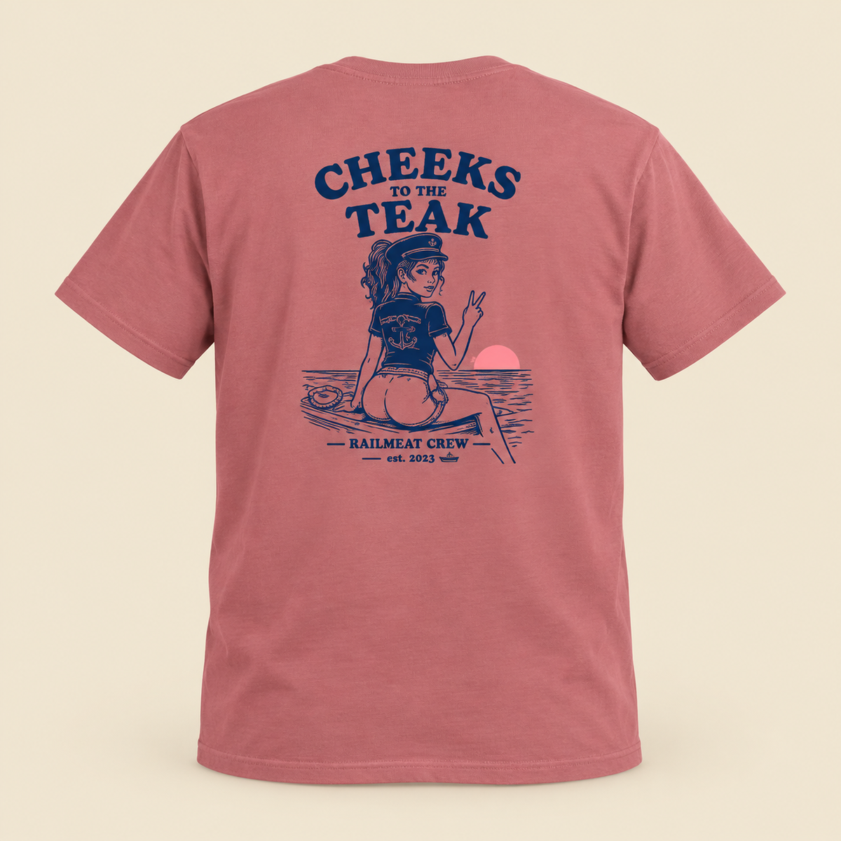 Cheeks to the Teak Tee